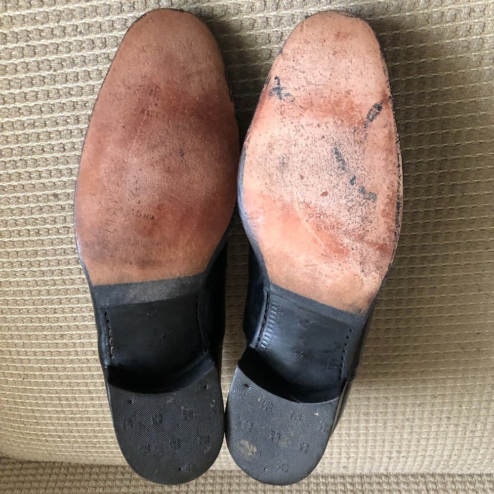 Gucci Men's Vintage  Black Leather Oxfords - Picture 9 of 15